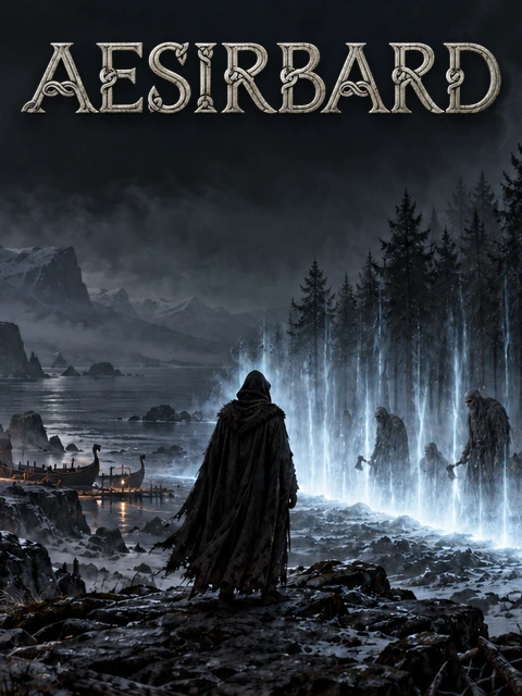 AESIRBARD title art showing a Norse-inspired magical world.
